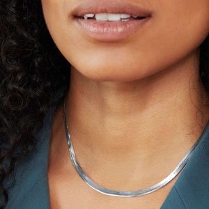 Mejuri Bold Herringbone Chain Necklace